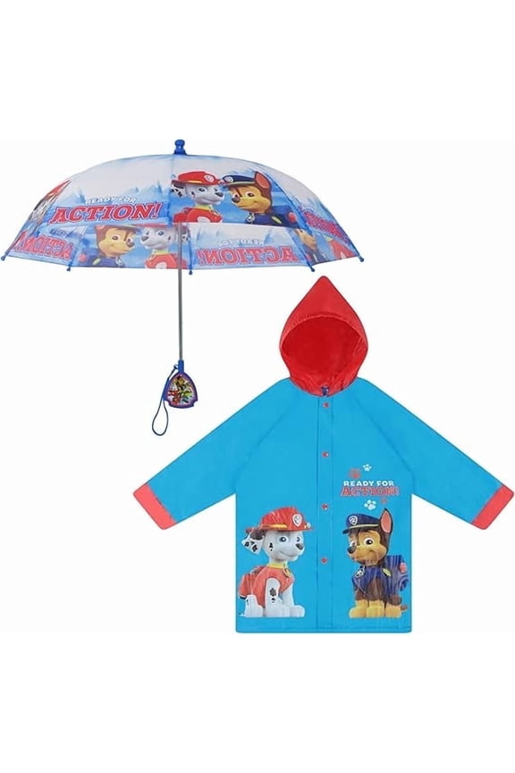 Paw Patrol Slicker and Umbrella Rainwear Set