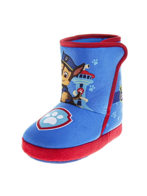 Nickelodeon Toddler Boy Shoes Stability House Slippers, Medium, Blue & Red, Size 11-12