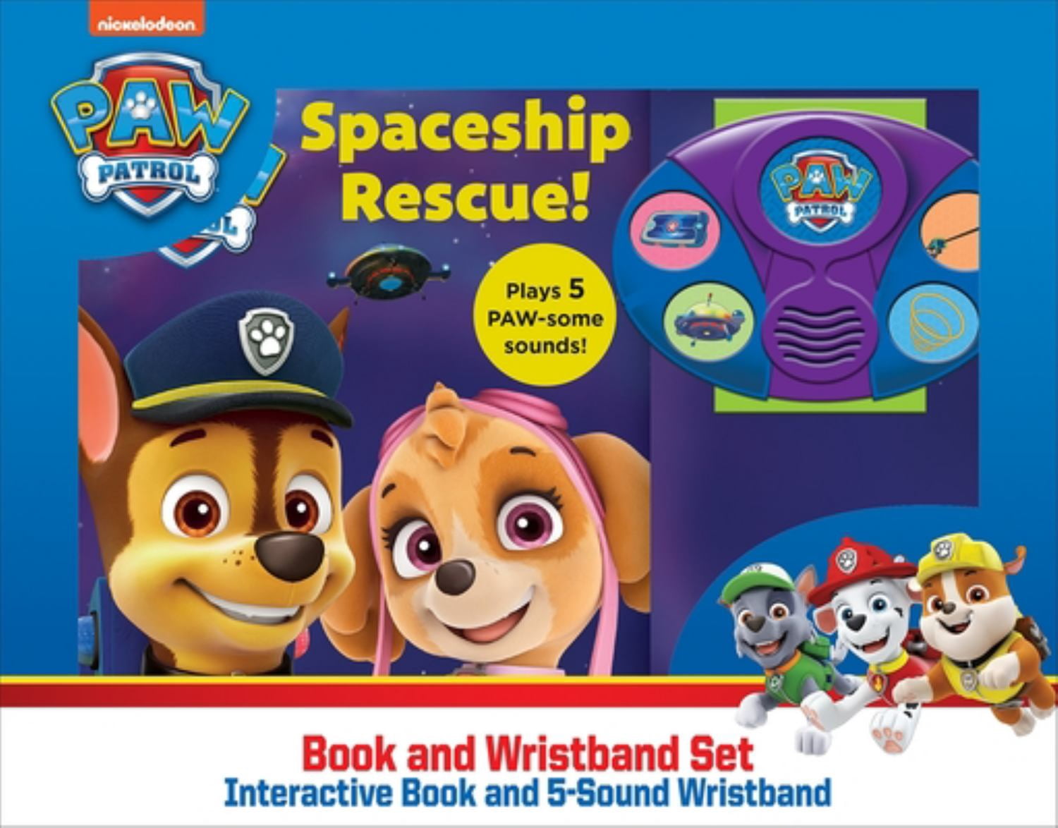 Nickelodeon PAW Patrol: Spaceship Rescue! Book and 5-Sound Wristband ...
