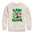 thumbnail image 1 of Nickelodeon - Paw Patrol - St. Patrick's Day - 4 PAW Clover - Toddler And Youth Crewneck Fleece Sweatshirt, 1 of 4