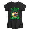 thumbnail image 1 of Nickelodeon - Paw Patrol - St. Patrick's Day - 4 PAW Clover - Toddler And Youth Girls Short Sleeve Graphic T-Shirt, 1 of 4
