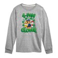 thumbnail image 1 of Nickelodeon - Paw Patrol - St. Patrick's Day - 4 Paw Clover - Toddler And Youth Long Sleeve Graphic T-Shirt, 1 of 4