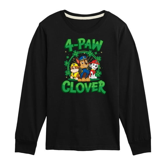 Nickelodeon - Paw Patrol - St. Patrick's Day - 4 Paw Clover - Toddler And Youth Long Sleeve Graphic T-Shirt