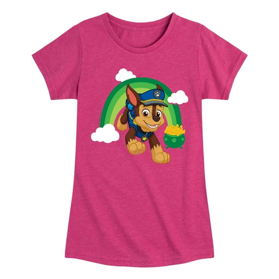 Nickelodeon - Paw Patrol - St. Patrick's Day - Chase the Rainbow - Toddler And Youth Girls Short Sleeve Graphic T-Shirt