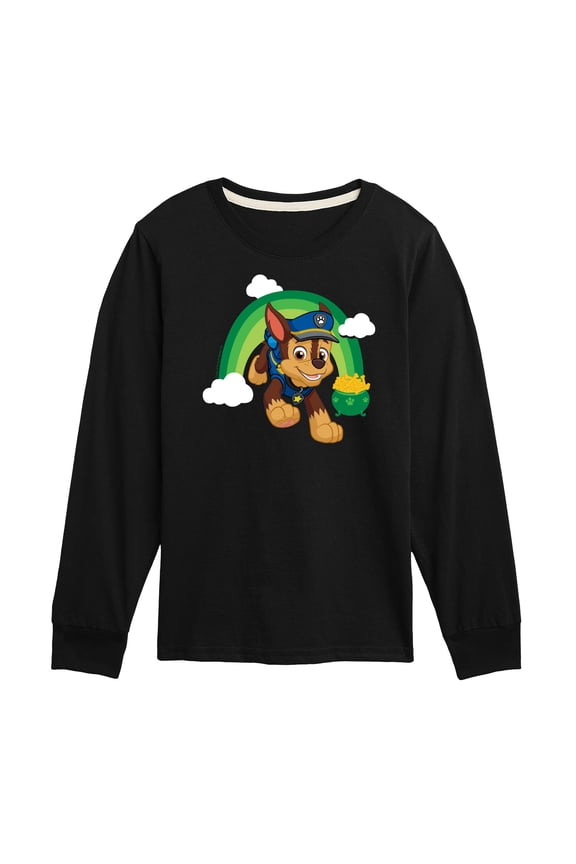 - Paw Patrol - St. Patrick's Day - Chase the Rainbow - Toddler And Youth Long Sleeve Graphic T-Shirt