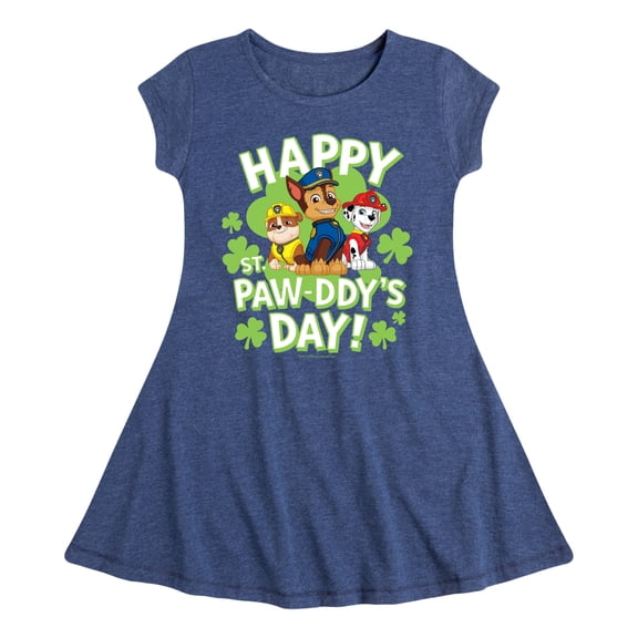 Nickelodeon - Paw Patrol - St. Patrick's Day - Happy St. Paw-ddy's Day - Toddler And Youth Girls Fit And Flare Dress