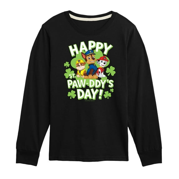 Nickelodeon - Paw Patrol - St. Patrick's Day - Happy St. Paw-ddy's Day - Toddler And Youth Long Sleeve Graphic T-Shirt