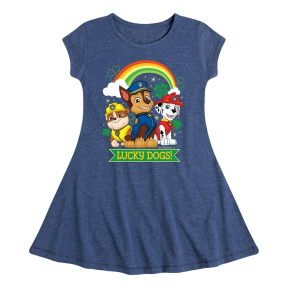 Nickelodeon - Paw Patrol - St. Patrick's Day - Lucky Dogs - Toddler And Youth Girls Fit And Flare Dress
