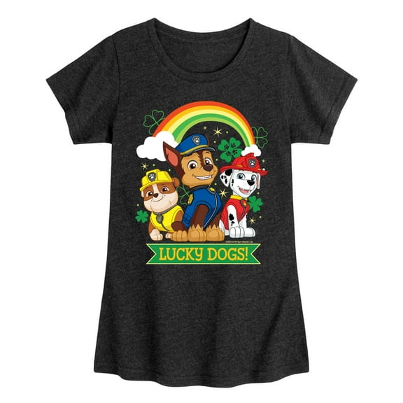 Nickelodeon - Paw Patrol - St. Patrick's Day - Lucky Dogs - Toddler And Youth Girls Short Sleeve Graphic T-Shirt