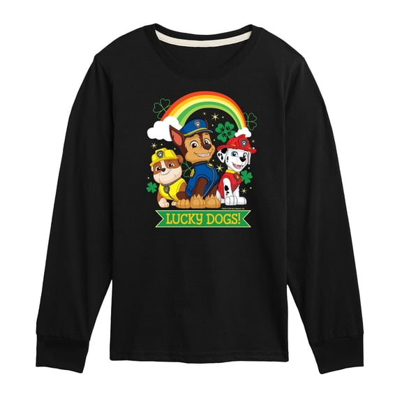 Nickelodeon - Paw Patrol - St. Patrick's Day - Lucky Dogs - Toddler And Youth Long Sleeve Graphic T-Shirt