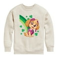 thumbnail image 1 of Nickelodeon - Paw Patrol - St. Patrick's Day - Skye with Clovers and A Rainbow - Toddler And Youth Crewneck Fleece Sweatshirt, 1 of 4