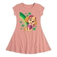 thumbnail image 1 of Nickelodeon - Paw Patrol - St. Patrick's Day - Skye with Clovers and A Rainbow - Toddler And Youth Girls Fit And Flare Dress, 1 of 1
