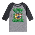 thumbnail image 1 of Nickelodeon - Paw Patrol - St. Patrick's Day - Skye with Clovers and A Rainbow - Toddler And Youth Raglan Graphic T-Shirt, 1 of 3