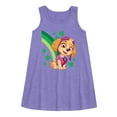 thumbnail image 1 of Nickelodeon - Paw Patrol - St. Patrick's Day - Skye with Clovers and A Rainbow - Toddler and Youth Girls A-line Dress, 1 of 3