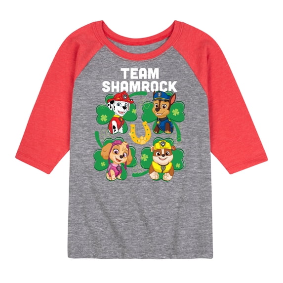 Nickelodeon - Paw Patrol - St. Patrick's Day - Team Shamrock - Toddler And Youth Raglan Graphic T-Shirt