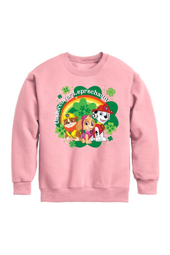 - Paw Patrol - St. Patrick's Day - Undercover Leprechauns - Toddler And Youth Crewneck Fleece Sweatshirt
