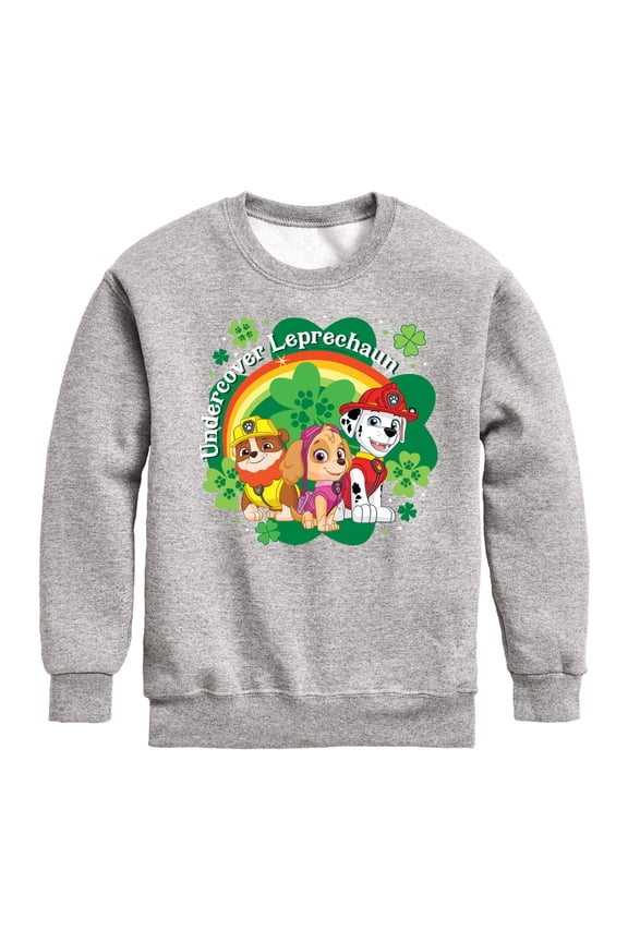 - Paw Patrol - St. Patrick's Day - Undercover Leprechauns - Toddler And Youth Crewneck Fleece Sweatshirt
