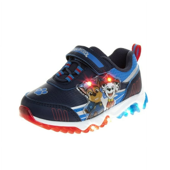 Nickelodeon Paw Patrol Toddler Boys Light Up Sneakers, Blue Red, 9