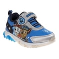 thumbnail image 1 of Nickelodeon Paw Patrol Toddler Boys Sneakers with 5 White Lights, Blue Gray, Size: 10, 1 of 8