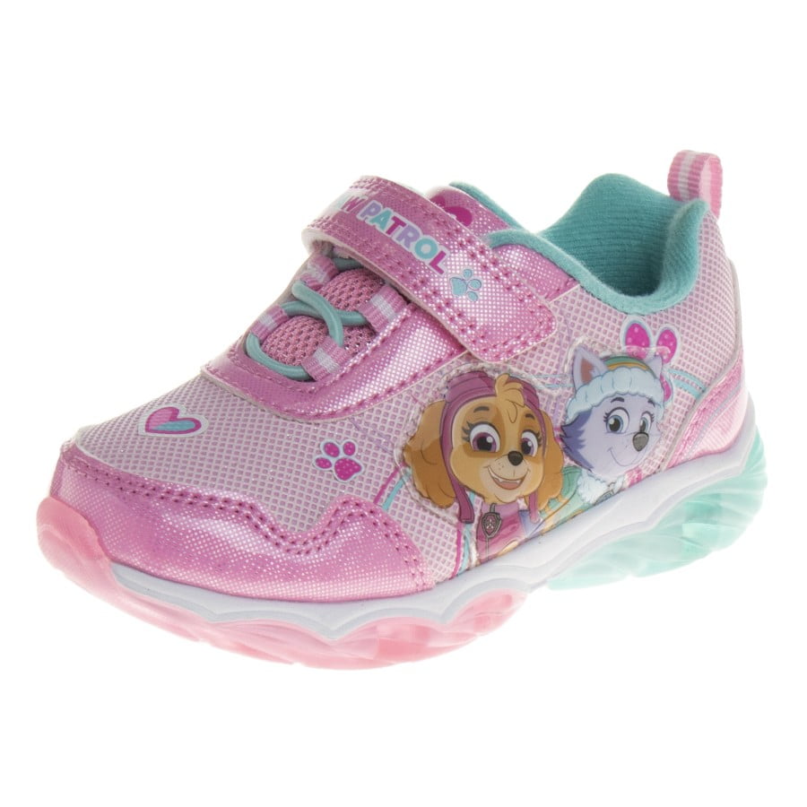 Nickelodeon Paw Patrol Toddler Girls Light Up Sneakers, Pink, Size: 7.