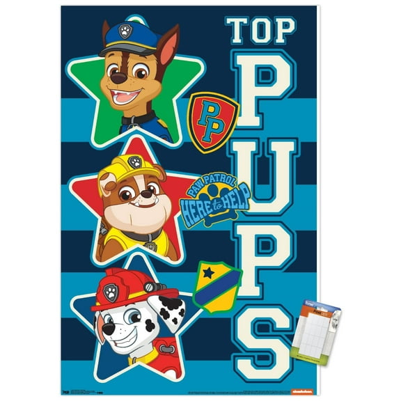 Nickelodeon Paw Patrol - Top Pups Wall Poster, 22.375" x 34"