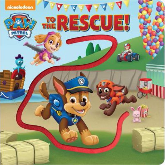 Pre-Owned Nickelodeon Paw Patrol: Trace Race to the Rescue! (Board book) 079444170X 9780794441708