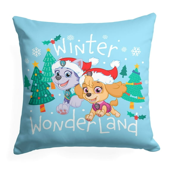 Nickelodeon Paw Patrol Winter Wonderland Kids Printed Throw Pillow