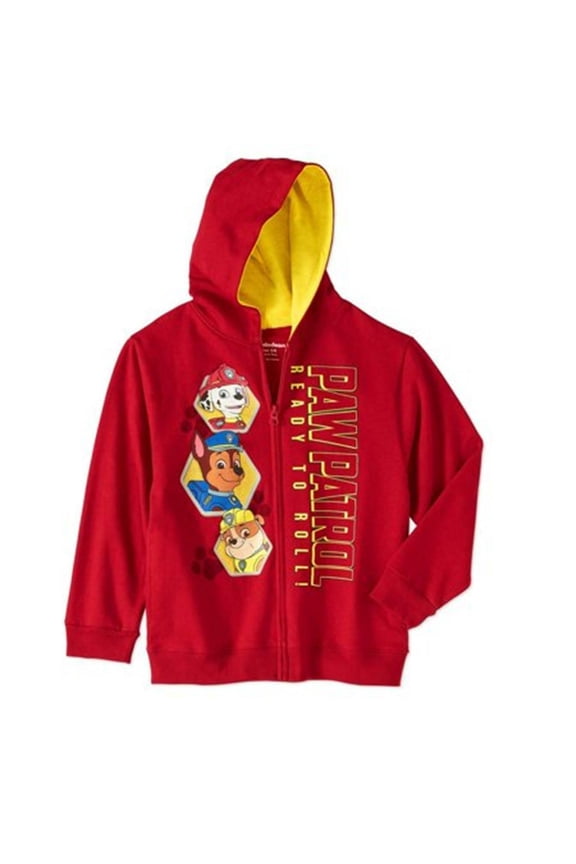 Paw Patrol Zipper Front Hoodie Sweat Shirt Boy Size 5/6