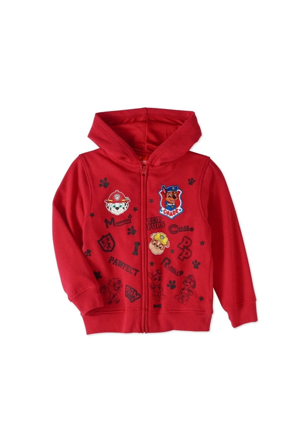 Paw Patrol Zipper Front Hoodie Sweat Shirt Boy Size 6