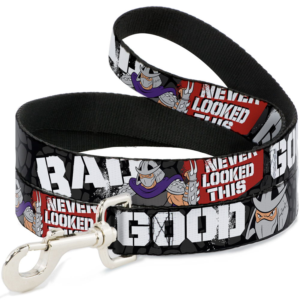 Nickelodeon Pet Leash, Dog Leash, Shredder Poses Bad Never Looked This Good, 4 Feet Long 1.0 Inch Wide