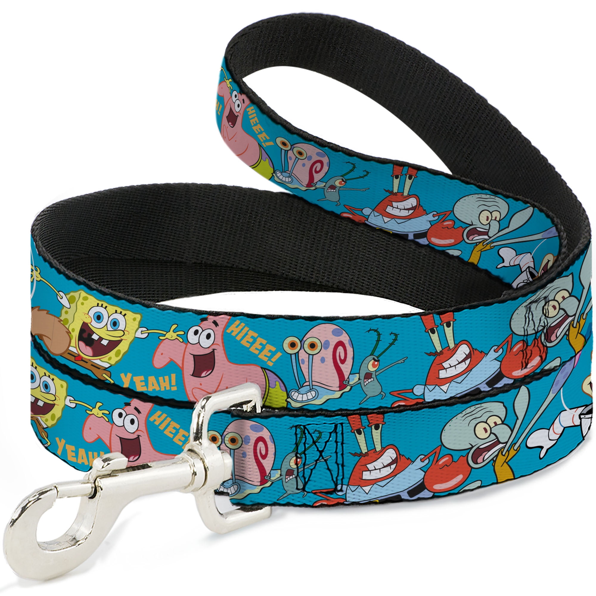 Nickelodeon Pet Leash, Dog Leash, SpongeBob SquarePants and Friends Poses Blue, 6 Feet Long 1.0 Inch Wide