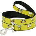 thumbnail image 1 of Nickelodeon Pet Leash, Dog Leash, Spongebob Expressions Yellow, 6 Feet Long 1.5 Inch Wide, 1 of 4