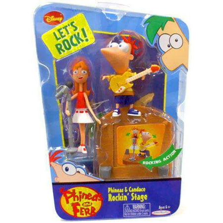Nickelodeon Phineas & Ferb Rockin’ Stage Figure 2-Pack, Collectible, Action Figures, Multicolor