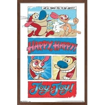 Nickelodeon Ren And Stimpy Wall Poster, 22.375" x 34" Framed