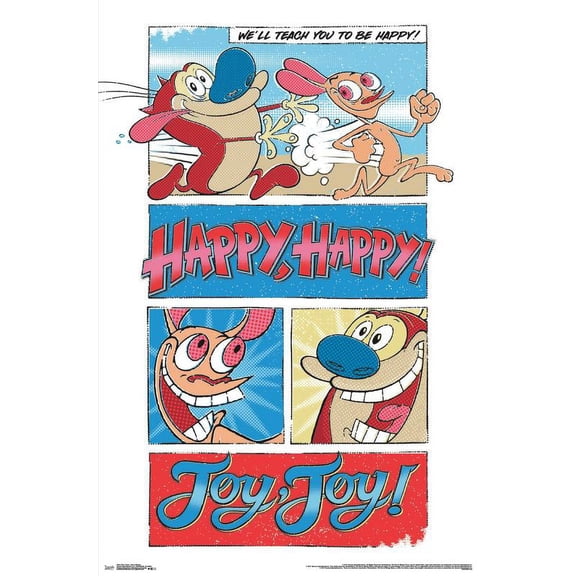 Nickelodeon Ren And Stimpy Wall Poster, 22.375" x 34"