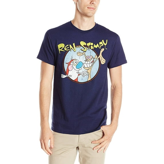 Nickelodeon Ren and Stimpy Circle Time Adult T-Shirt