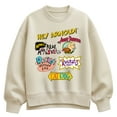 thumbnail image 1 of Nickelodeon - Retro Nick Logos Oversized Fleece Crew Sweatshirt, 1 of 3
