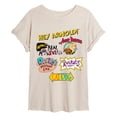 thumbnail image 1 of Nickelodeon - Retro Nick Logos - Women's Oversized Graphic T-Shirt, 1 of 4