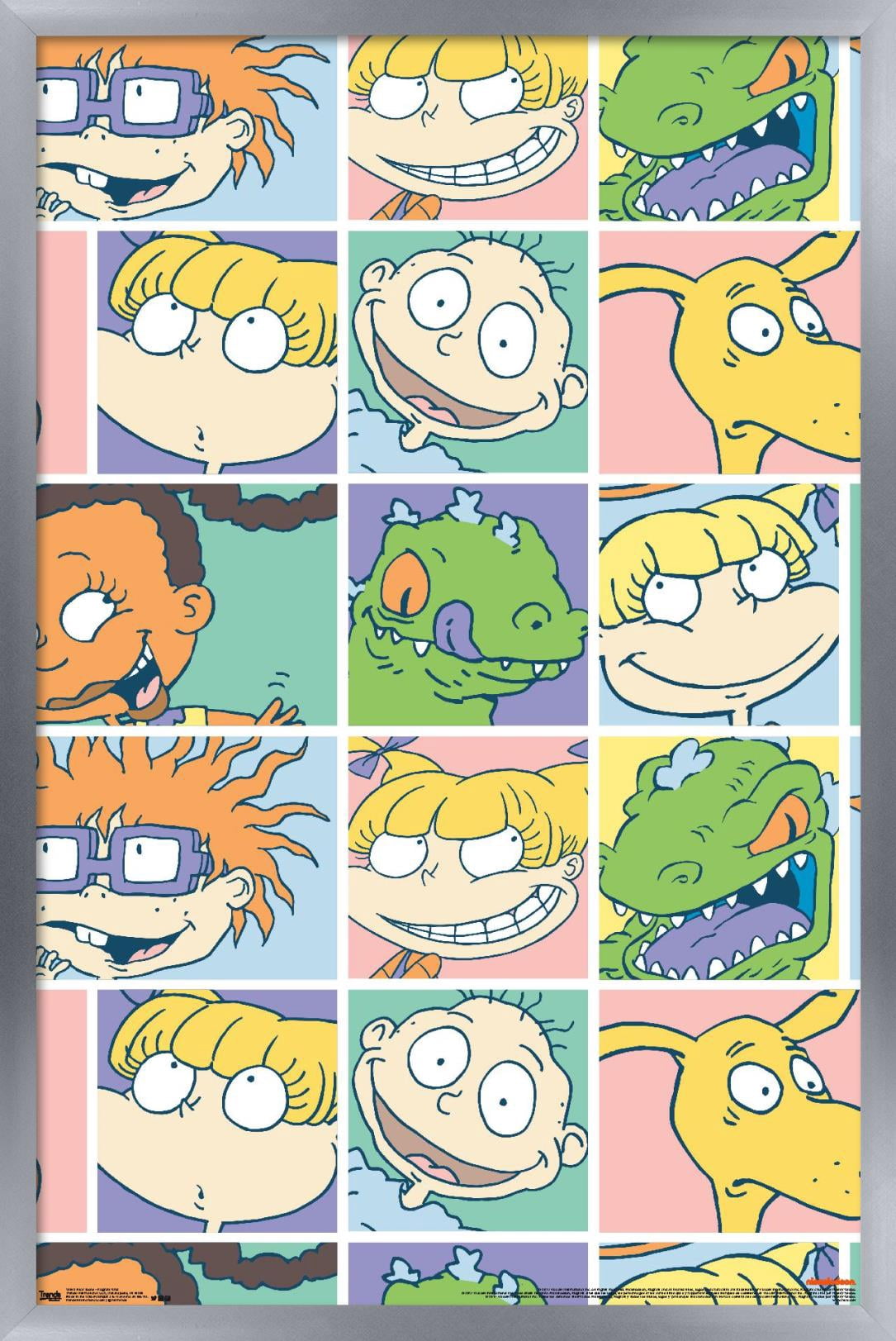Nickelodeon Rugrats Grid Wall Poster, 14.725" x 22.375", Framed