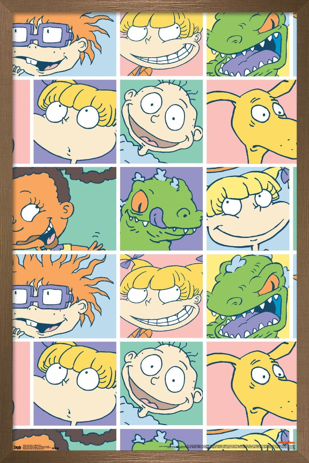 Nickelodeon Rugrats Grid Wall Poster, 14.725" x 22.375", Framed
