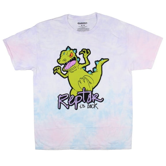 Nickelodeon Rugrats Men's Reptar Is Back Graphic Tie-Dye T-Shirt