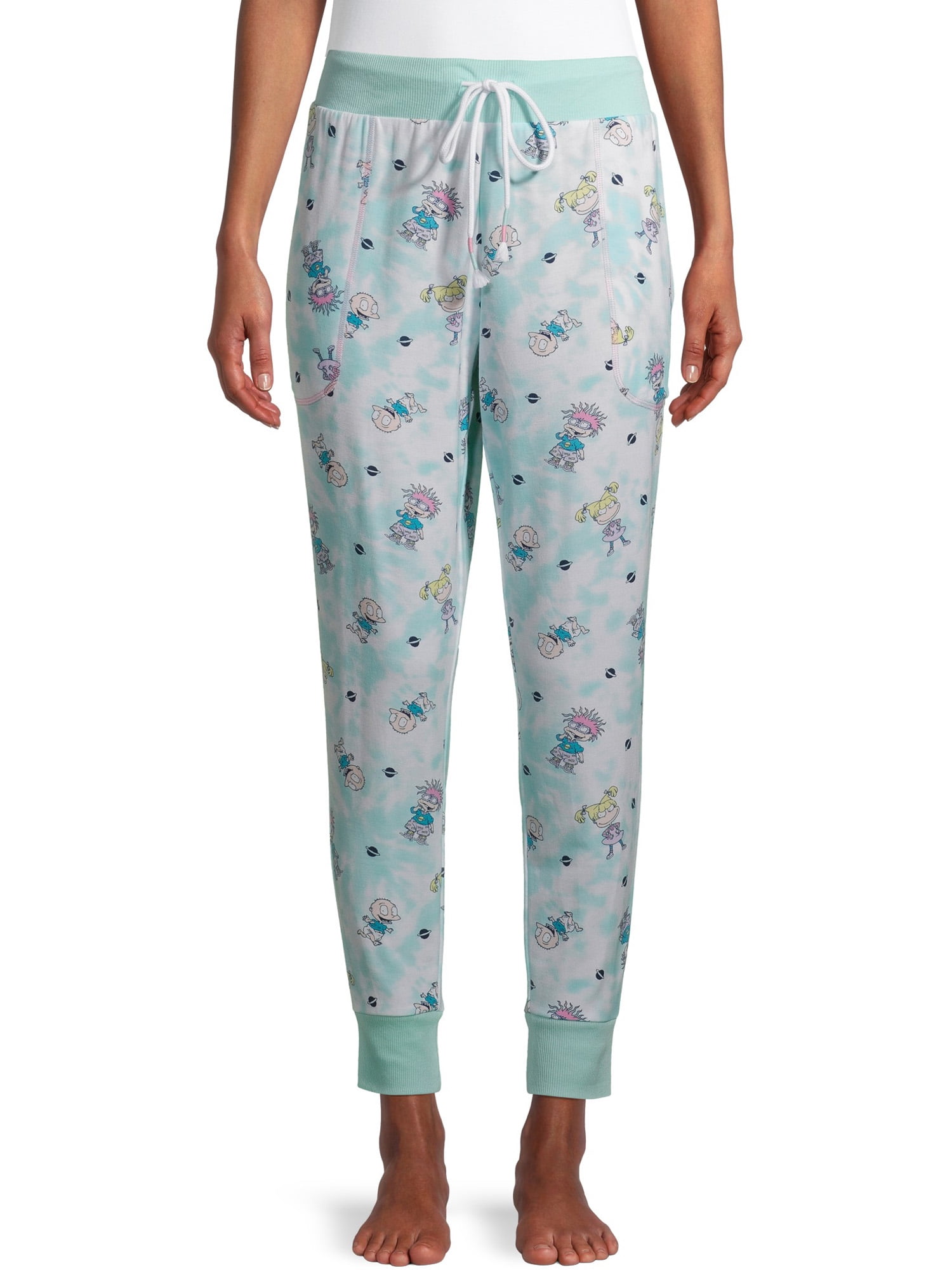 Nickelodeon Brandclub Nickelodeon Rugrats Women s All Over Print Sleep Joggers