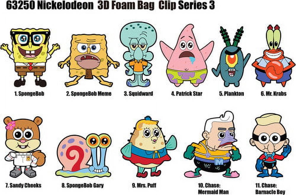 Monogram: Spongebob SquarePants Series 5 Foam Bag Clip