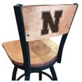 thumbnail image 1 of L038 Nebraska 25" Swivel Counter Stool with Black Wrinkle Finish and a Laser Engraved Back, 1 of 2