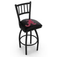 thumbnail image 1 of Alabama Crimson Tide 25" Black Alternate Wrinkle Swivel Bar Stool with Jailhouse Back, 1 of 2