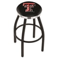 thumbnail image 1 of Texas Tech Red Raiders 25" Black Wrinkle Swivel Bar Stool with Chrome Accent, 1 of 7
