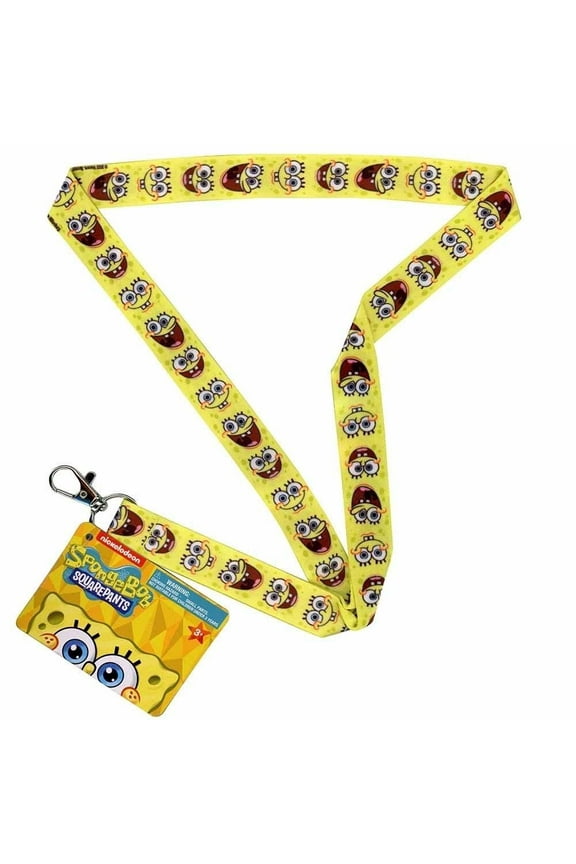 Sponge Bob Lanyard with Key Chain Clasp