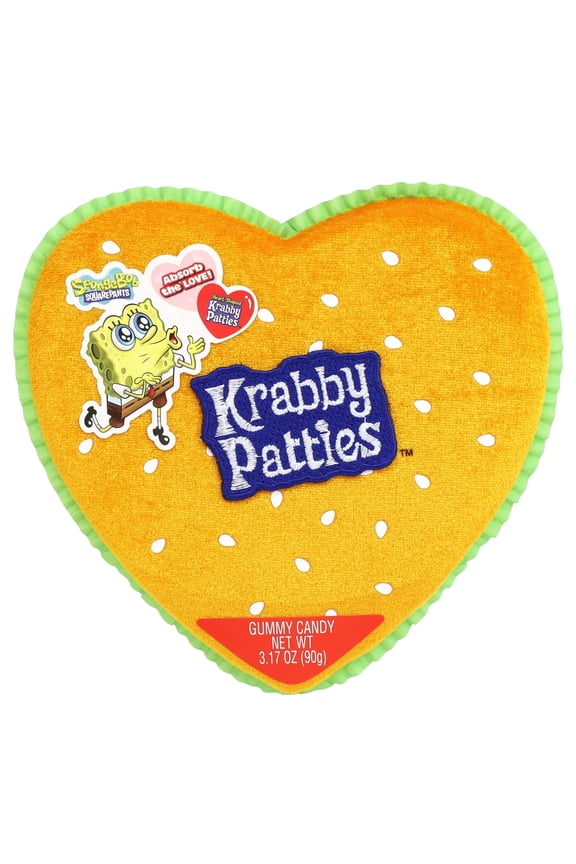 Nickelodeon SpongeBob Krabby Patty Gummy Heart Box 3.17oz