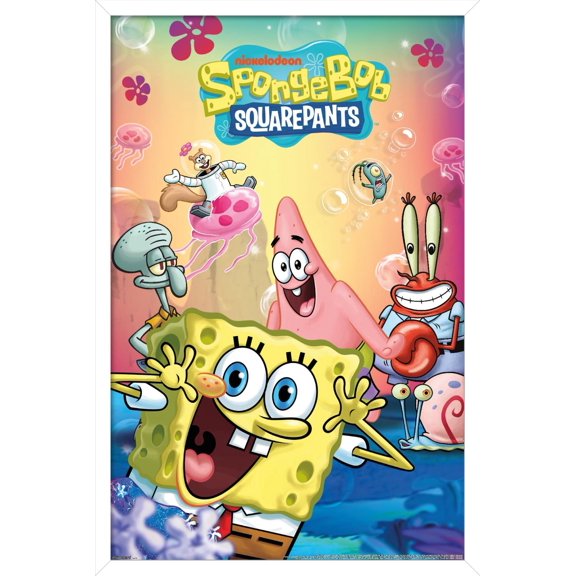 Nickelodeon SpongeBob SquarePants (1999) - Key Art Wall Poster, 14.725" x 22.375" Framed
