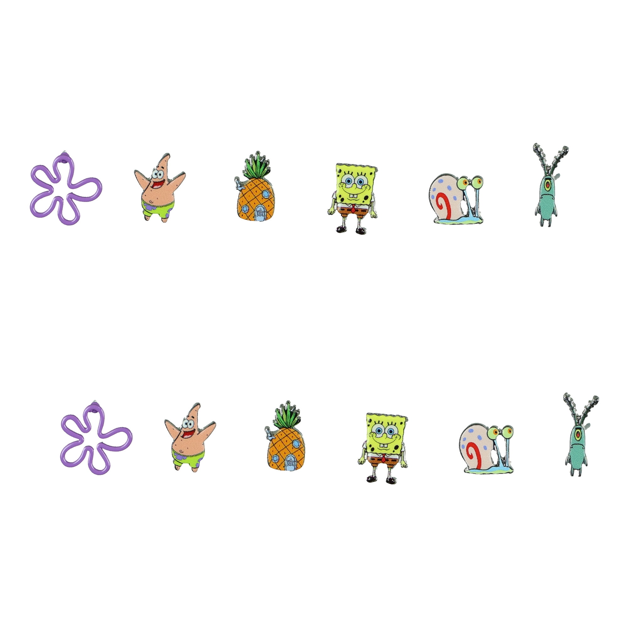 Nickelodeon Spongebob Squarepants Patrick Star Gary The Snail Earrings Set 1287376036 Nickelodeon Spongebob Squarepants Patrick Star Gary The Snail Earrings Set 1287376036